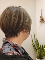リリッシュ(Liliesh)&nbsp;ブリーチなしの白髪ぼかし☆ショート