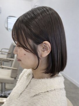 ビルド(build) 顔周りレイヤー×ナチュラルボブ（新越谷/南越谷）