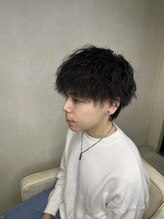 ヘアー ル シェーヌ ワンセカンド(hair le chene 1/2)&nbsp;金沢市メンズツイストスパイラルパーマ　￥7500