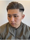七三分けスキンフェード