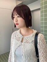 ヌヌ 渋谷 原宿 明治神宮前(nunu) レイヤーカットトリートメントブリーチなしカラーグレージュ