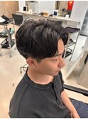 センターパート/ニュアンスパーマ