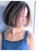 【RIMA】 外国人風☆透明感Ashとニュアンスボブ