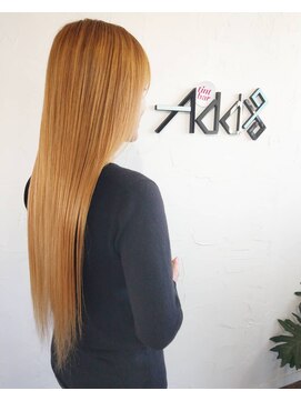アドナインス(Add9) ロング　ストレート　ハイトーン　ケアブリーチ 　【伊勢崎】