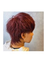 外ハネボブ/アッシユブラウン/ネオウルフ/デザインカラー