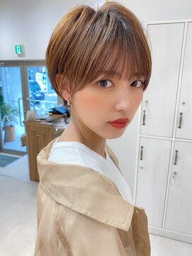 ネイロ 錦糸町(NeiRo) ♪グレージュブリーチなしショートカットショートパーマカラー