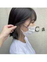 カルムヘア(Calm hair)&nbsp;切りっぱなしボブ×イヤリングカラー