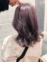 ラボヌールヘアーレーヴ 池袋店(La Bonheur hair reve)&nbsp;【志村】ホワイトピンクグラデーション♪バーガンティレッド