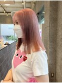 clear pink×ぷつっとHAIR