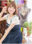 シースルーバング前下がり小顔ぷつっとボブc5大宮20代30代40代