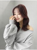 大人可愛いシースルーバング/20代の可愛いくびれヘア