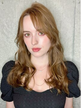 クーエフー(coo et fuu) かきあげロングと透明感あるオリーブベージュカラー