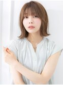 グレーベージュ　フレンチカジュアル　ミントアッシュ　ボブ