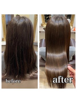 ルフール(ref-le) 美髪矯正で、朝起きたらすでにツヤツヤな美しい髪へ…
