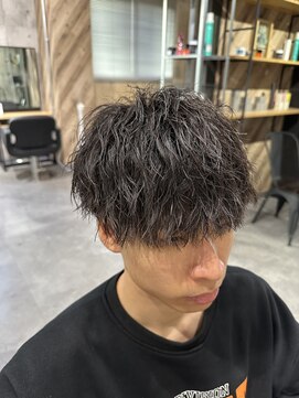 ビカムメンズヘアー 栄店(become men's hair) 【縦落ちツイスパ×ショートマッシュ】名古屋栄メンズパーマ
