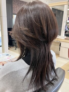 ヘアークリアー 春日部 大人可愛いロングウルフスタイル/小顔効果/30代40代50代/春日部