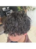 マッシュ×波巻きパーマ