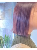 【お客様スタイル】艶の出るヘアカラー レッド×ベリーピンク