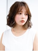 20代30代大人かわいいナチュラル暗髪ゆるめパーマヘア