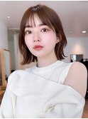 Say.黒髪ボブルフネビージュ小顔ワンレン外ハネボブレイヤー青山