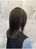 ワンカラー トーンダウン シアーグレージュ
