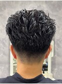 オールバックパーマスタイル☆
