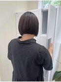 髪質改善/チェリーブラウン/丸顔/卵形/ミニウルフ