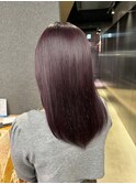 韓国 くびれロング レイヤー ワンホンヘア 小顔前髪