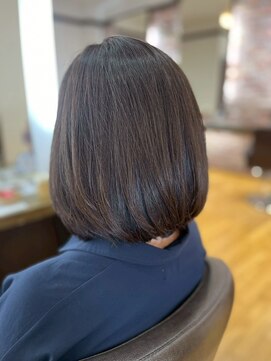 ヴァンカウンシル 清須店(VANCOUNCIL) 毛先までまとまる、ツヤ感際立つ "好印象ボブ"/Aujua/髪質改善