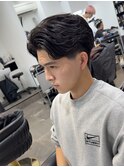 毛流れパーマ　短髪