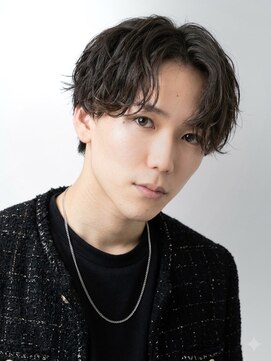 ミヤビ(MIYAVI) 韓国風ゆるふわシャドウパーマセンターパート