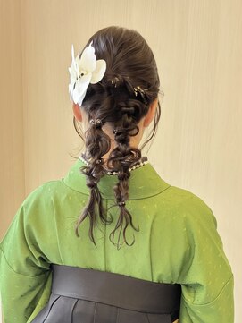 綾橘 卒業式　ヘアセット＆袴着付　［所沢］