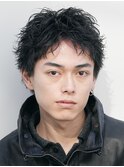 ルーズパーマスパイキーショートアクティブショートツイスト