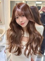 ディーバ 横浜(D.I.E.V.A)&nbsp;20代30代40代韓国ロングレイヤーカット艶髪ピンクブラウン