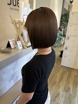 ジュエ ヘアー デザイン(Jue hair design)&nbsp;ぷつっと切りっぱなしボブ/酸性ストレート/知立
