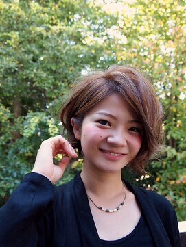 プレデフリュー 北白川本店(PUREE de FLEURS) 外はねランダムショート