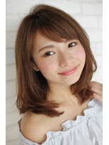 ラシエル 両国店(Laciel)&nbsp;大人可愛い毛先カールのセミディ♪