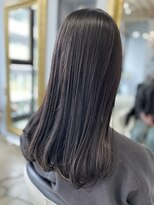 ヌード(NUDE)&nbsp;「NUDE」#ブリーチなし 濡れ髪 透け感 艶感  ダークアッシュ