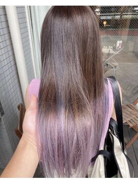 ハートライン(hair bridal Heart Line) パープル