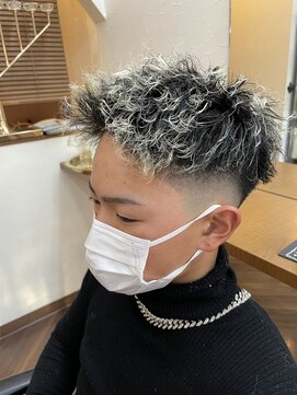 オンフリーク(ON FLEEK) #フェード#ブリーチ#下関#メンズカット