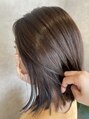 アンドヘアー(& hair) お洒落時短ヘアー★透明感カラーにぱっつとボブ