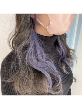 テクライズ 豊橋店(TECHRISE) ☆ダークグレージュ×ペールバイオレット、イヤリングカラー☆