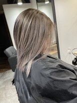 ラフ(LAFF)&nbsp;#バレイヤージュ#グレージュカラー#ボブウルフ#ココアベージュ