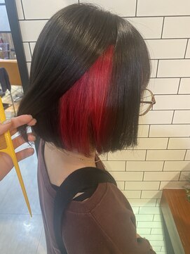 オーブ ヘアー リリー 博多2号店(AUBE HAIR lily) ピンクインナーカラー