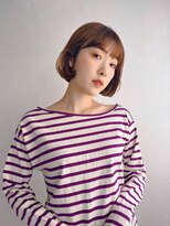 ムク 甲府(muku.)&nbsp;ミディアムヘア/斜めバング/グレージュカラー/甲府駅