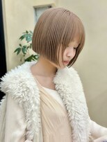 スニュウ(snuw)&nbsp;【snuw__hotaru】ブリーチカラーケアカラーミルクティボブ