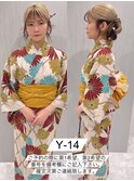 浴衣一式レンタル 浴衣番号 Y-14
