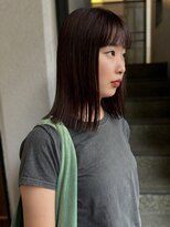 【大前晴奈】切りっぱなしロブ×ココアブラウン