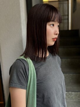 テテ ニコ(tete nico) 【大前晴奈】切りっぱなしロブ×ココアブラウン