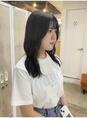 お洒落　暗髪